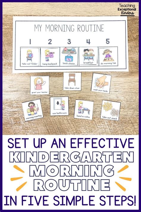 How to Set Up an Effective Kindergarten Morning Routine Teaching