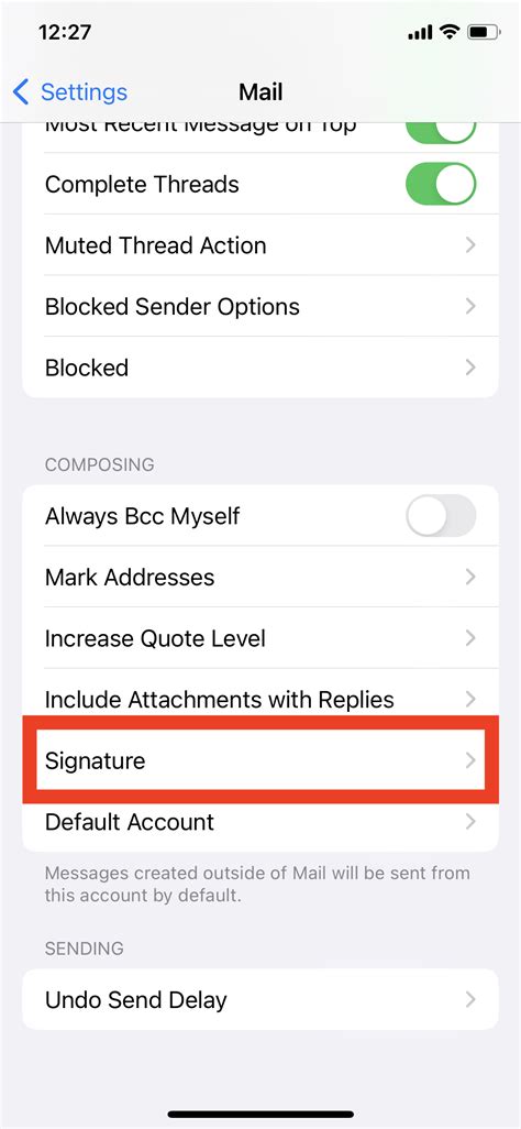 How to Set a Default Signature in Apple Mail