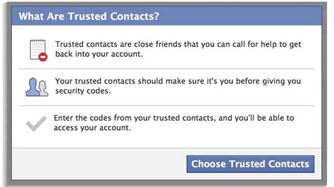 How to Set up and Use Facebook Trusted Contacts