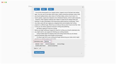 How to Setup Logseq for LongForm Writing appsntips
