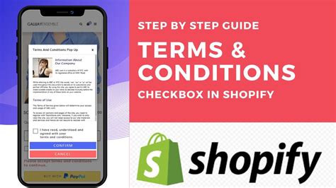 How to Setup Terms and Condition Check Box in Shopify Terms and