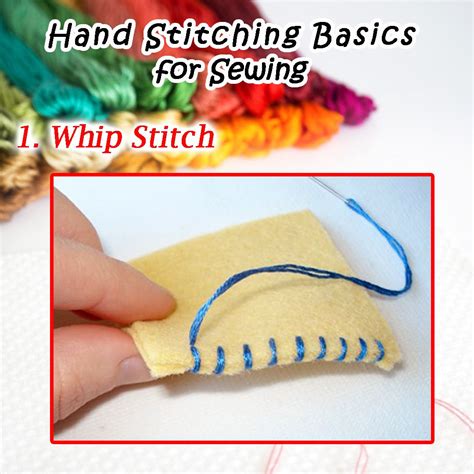 How to Sew: Whip Stitch Hand Sewing Tutorial along a Seam or …