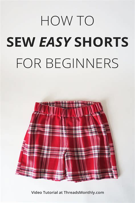How to Sew EASY Pajama Shorts for Beginners + Video Tutorial diy 