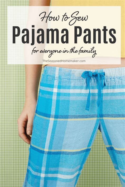 How to Sew Pajama Pants Easy Tutorial for Beginners