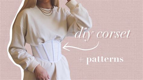 How to Sew a Corset Tutorial with PDF Pattern YouTube