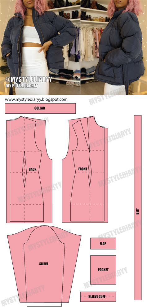 How to Sew a Puffer Coat Using a Free Sewing Pattern