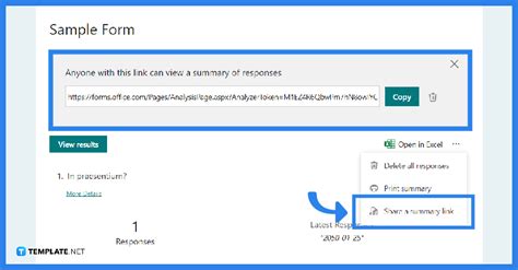 How to Share Microsoft Forms Responses with Others