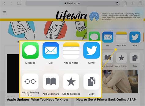 How to Share Photos Websites and Files on the iPad
