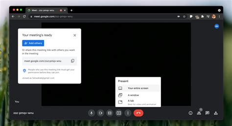 How to Share a Screen on Google Meet