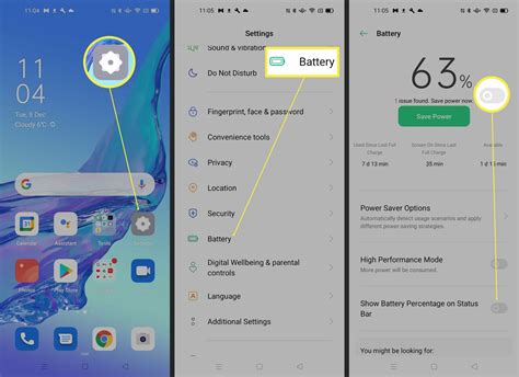 How to Show Battery Percentage on Android