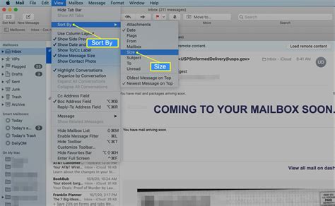 How to Show Message Sizes in Apple Mail