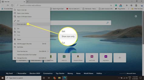How to Show the Favorites Bar in Microsoft Edge
