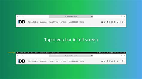 How to Show the Menu Bar in Full Screen Mode on Mac