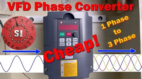 How to Size, Wire, and Program a VFD to Convert Single Phase Power Into