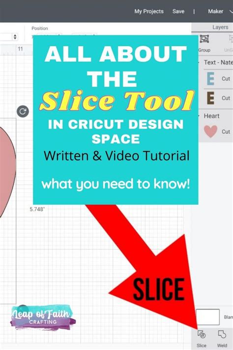 How to Slice On Cricut Written and Video Tutorial on Cricut Slice