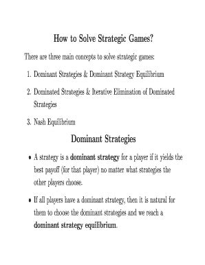 How to Solve Strategic Games? - tayfunsonmez.net