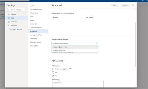 How to Specify a Reply To Address in Outlook com