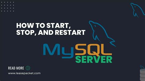 How to Start MySQL Server {+ How to Stop and Restart it}