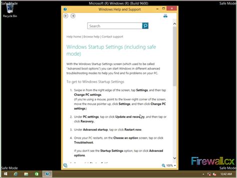 How to Start Windows 8 or 8 1 in Safe Mode