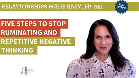 How to Stop Ruminating (5 Step Process to Stop) - YouTube