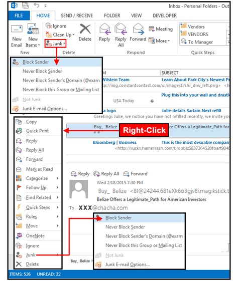How to Stop Spam Email in Microsoft Outlook