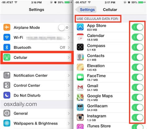 How to Stop iOS Mail From Using Cellular Data
