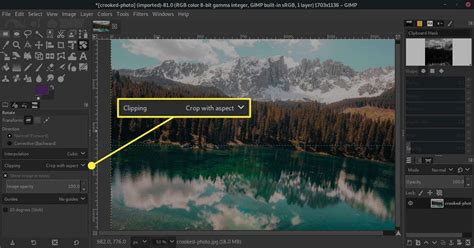 How to Straighten a Photo With GIMP