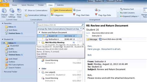 How to Streamline Conversations in Outlook