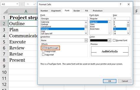 How to Strikethrough Text in Excel StepbyStep & Shortcut
