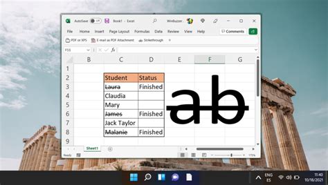 How to Strikethrough Text in Excel WinBuzzer