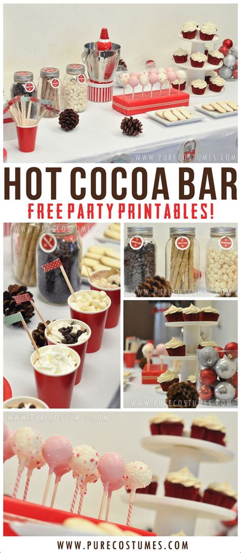 How to Style a Hot Chocolate Bar (Plus Free Printables)