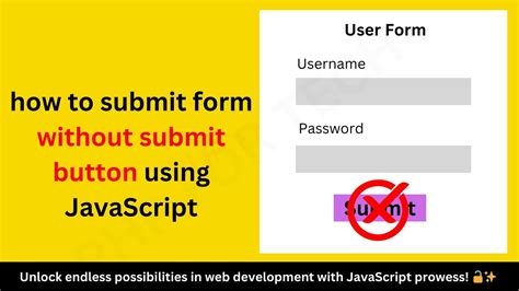 How to Submit Form Without Submit Button errorsea
