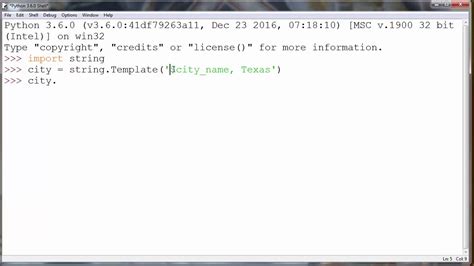 How to Substitute String with String Template in Python programming
