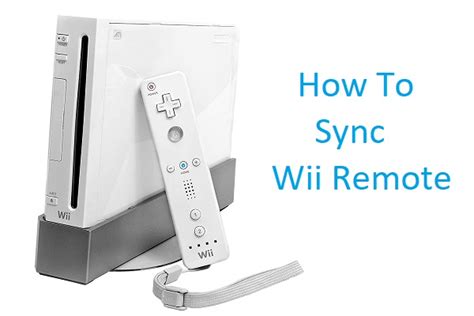How to Sync a Wii Remote