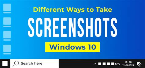 How to Take Screenshots in Windows 10 8 and 7