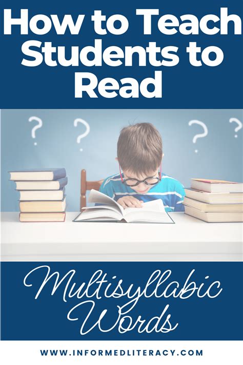 How to Teach Students to Read Multisyllabic Words Informed Literacy