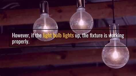 How to Test a Light Fixture Before Installing YouTube