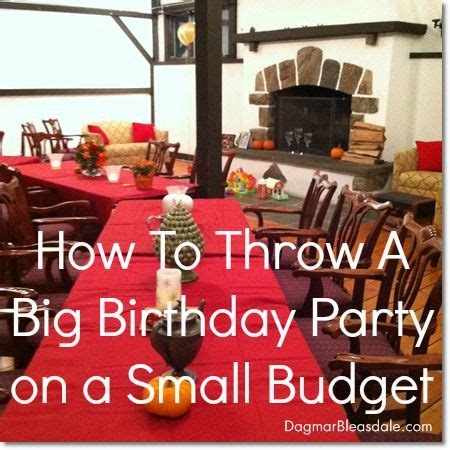 How to Throw a Big Party on a Small Budget