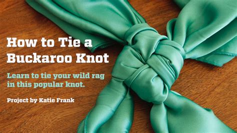 How to Tie a Buckaroo Knot - YouTube