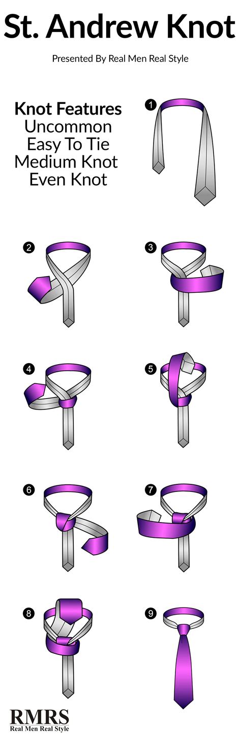 How to Tie a St Andrew Knot Tie Knot Tutorial Learn How to Tie a