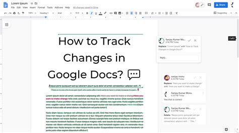 How to Track Changes in Google Docs