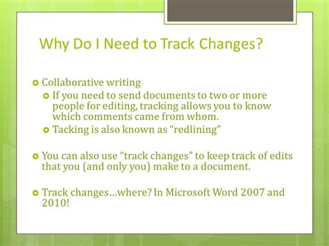 How to Track Changes to Documents By Callie