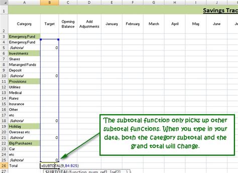 How to Track Your Savings with Spreadsheets An Excel Tutorial