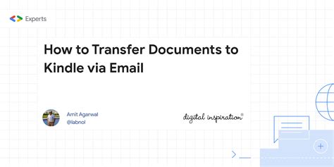 How to Transfer Documents to Kindle via Email - Digital Inspiration