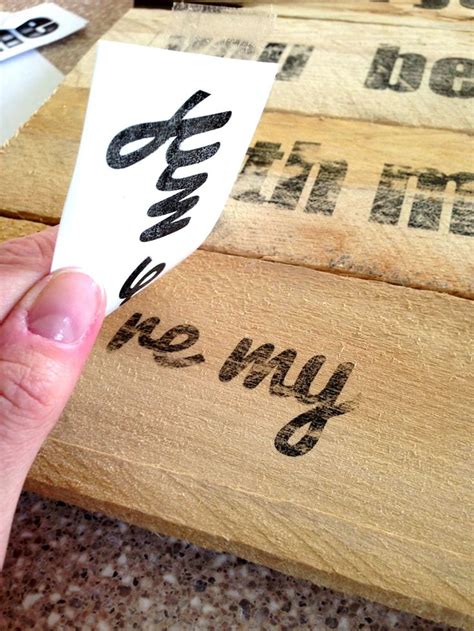 How to Transfer Letters onto Wood DIY Letter Transfer Sign Tutorial