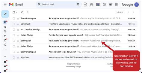 How to Turn Conversation View On or Off in Gmail