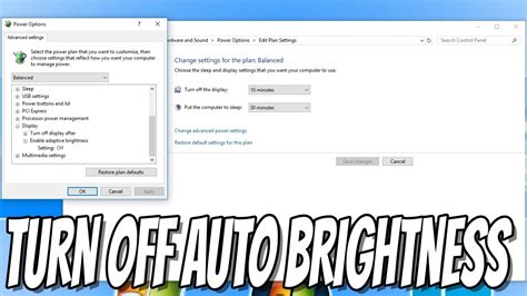 How to Turn Off Auto Brightness in Windows