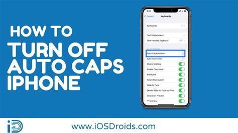 How to Turn Off Auto Caps on an iPhone