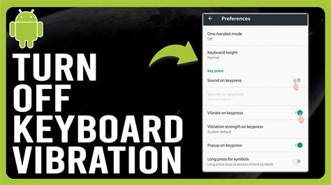 How to Turn Off Keyboard Vibration