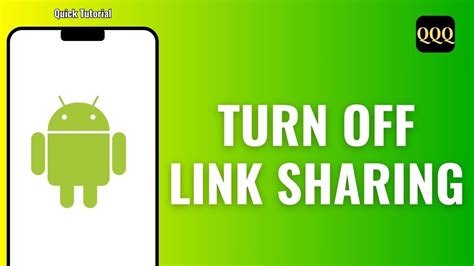 How to Turn Off Link Sharing on Android